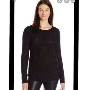 Calvin Klein Jeans Black Cable Knit Sweater
